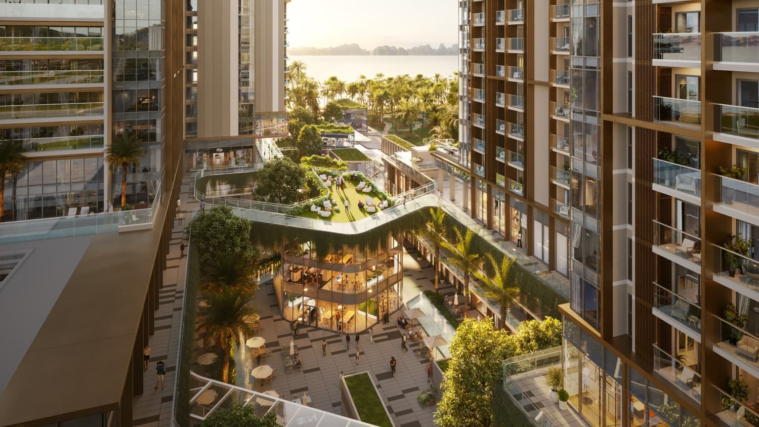 BIM Land phát triển một "All-in-one District" bên vịnh kỳ quan, với tâm điểm là tòa tháp biểu tượng Aria Bay.