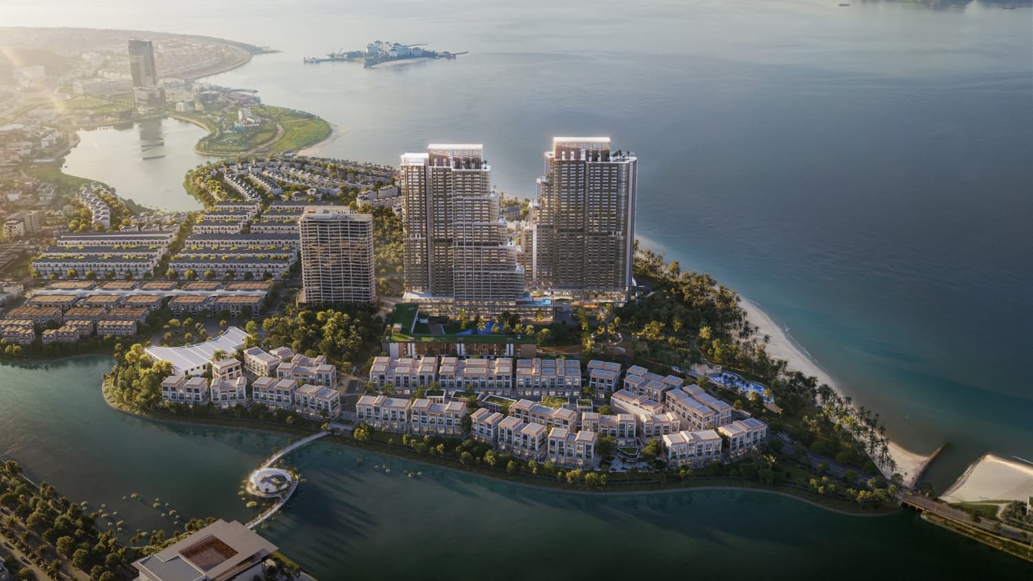 Cộng đồng ưu tú đang tìm kiếm những dự án mới xứng tầm vị thế "front row life" bên vịnh Hạ Long, nơi vừa đáp ứng chuẩn sống quốc tế, vừa sở hữu những giá trị bền vững. Ảnh: Marina Bayfront District.